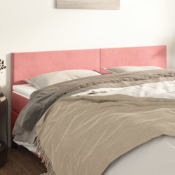 Cabeceiras rosa 200x5x78/88 cm veludo