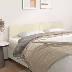 Cabeceiras creme 160x5x78/88 cm couro artificial