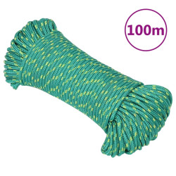 Corda de barco 5 mm 100 m polipropileno verde