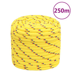 Corda de barco 16 mm 250 m polipropileno amarelo