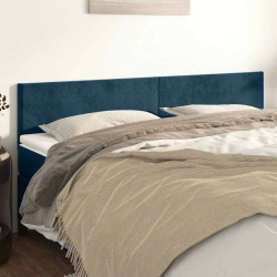 Cabeceiras azul-escuro 180x5x78/88 cm veludo