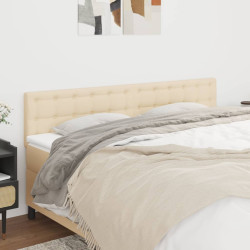 Cabeceiras creme 160x5x78/88 cm tecido