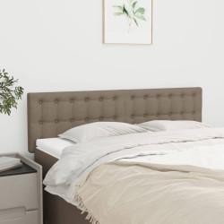 Cabeceiras cinzento-acastanhado 144x5x78/88 cm tecido