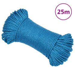 Corda de trabalho 8 mm 25 m polipropileno azul