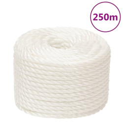 Corda de trabalho 10 mm 250 m polipropileno branco