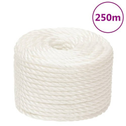 Corda de trabalho 12 mm 250 m polipropileno branco