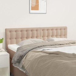 Cabeceiras cappuccino 144x5x78/88 cm couro artificial