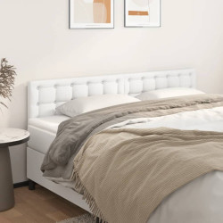 Cabeceiras branco 200x5x78/88 cm couro artificial