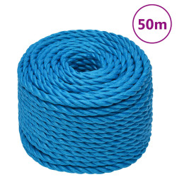 Corda de trabalho 10 mm 50 m polipropileno azul