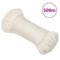 Corda de trabalho 3 mm 500 m polipropileno branco