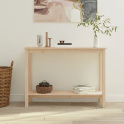 Mesa consola 110x40x80 cm madeira de pinho maciço