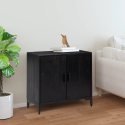 Aparador 75x35x70 cm pinho maciço preto