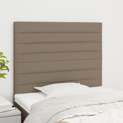 Cabeceira taupe 100x5x118/128 cm tecido