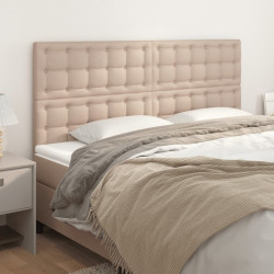 Cabeceira cappuccino 200x5x118/128 cm couro sintético
