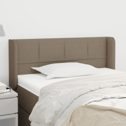 Cabeceira cama abas tecido 83x16x78/88 cm cinzento-acastanhado