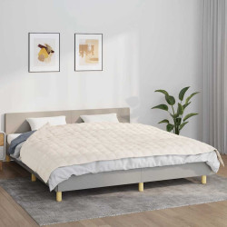 Manta pesada 7 kg 155x220 cm tecido creme-claro
