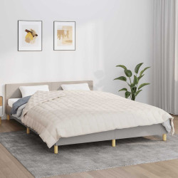 Manta pesada 11 kg 220x235 cm tecido creme-claro