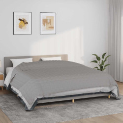 Manta pesada 11 kg 235x290 cm tecido cinzento