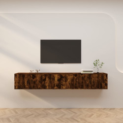 Móveis de TV de parede 3 pcs 80x34,5x40 cm carvalho fumado