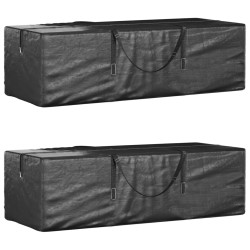 Sacos de arrumação p/ árvore de natal 2 pcs polietileno preto