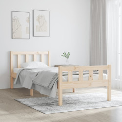 Estrutura cama pequena solteiro 75x190 cm madeira maciça