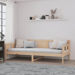 Sofá-cama 80x200 cm madeira de pinho maciça