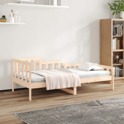 Sofá-cama sem colchão 80x200 cm madeira de pinho maciça