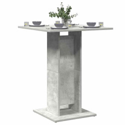 Mesa bistrô 60x60x75 cm derivados de madeira cinzento cimento