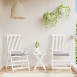 Almofadões p/ cadeiras jardim 2pcs 40x40x4 cm oxford cinza