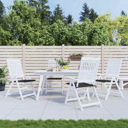 Almofadões p/ cadeiras de jardim 4 pcs tecido oxford preto