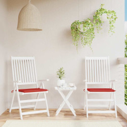 Almofadões p/ cadeiras de jardim 2 pcs tecido oxford vermelho