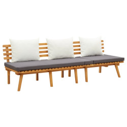 Banco de jardim 200x65 cm madeira de acácia maciça