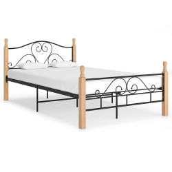 Estrutura de cama 120x200 cm metal preto