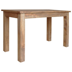 Mesa de jantar madeira de mogno maciça 120x60x77 cm