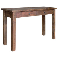 Mesa consola madeira de mogno maciça 123x42x75 cm