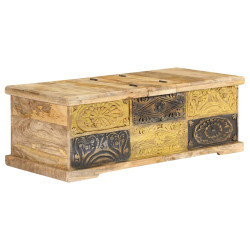 Mesa de centro 100x50x35 cm madeira de mangueira maciça