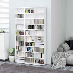 Armário para cd 102x23x177,5 cm derivados de madeira branco