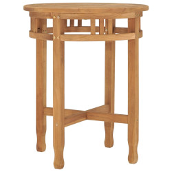 Mesa de bistrô ø60x60 cm madeira de teca maciça