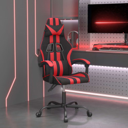 Cadeira de gaming couro artificial preto e vermelho