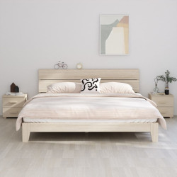 Mesas cabeceira 2pcs hamar 40x35x44,5 pinho maciço castanho-mel