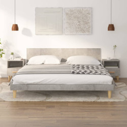 Mesas de cabeceira 2 pcs 40x35x47 cm cinzento cimento