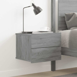 Mesa de cabeceira 40x30x30 cm madeira proc. sonoma cinzento