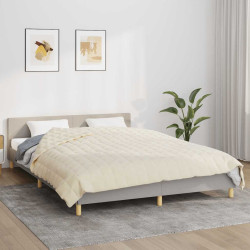 Manta pesada 13 kg 200x200 cm tecido creme-claro