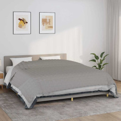 Manta pesada 11 kg 220x260 cm tecido cinzento