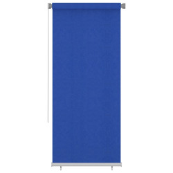 Estore de rolo para exterior 105 (l) x 230 (a) cm azul HDPE