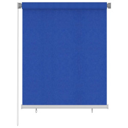 Estore de rolo para exterior 125 (l) x 140 (a) cm azul HDPE