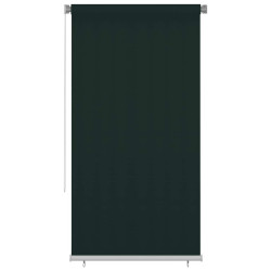 Estore de rolo para exterior 125 (l) x 230 (a) cm verde-escuro HDPE