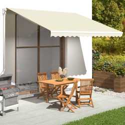 Tecido de substituição para toldo creme 400x350 cm poliéster