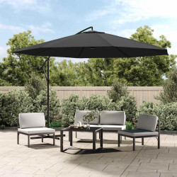 Guarda-sol cantilever com poste de alumínio 350 cm antracite