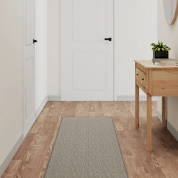 Tapete/passadeira 50x250 cm aspeto sisal platina
